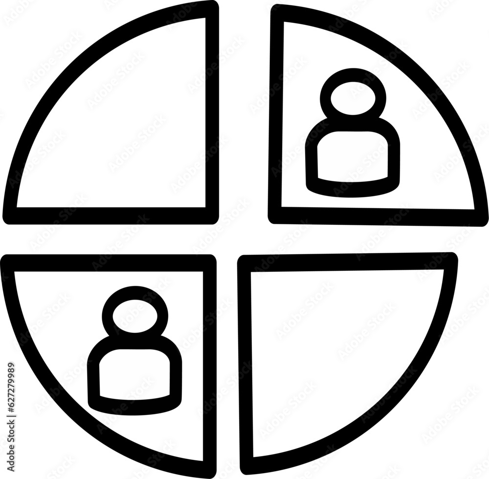 segmentation icon, isolated business model icon, perfect for website, blog, logo, graphic design, social media, UI, mobile app Replaceable vector design. segmentation icon, isolated business model icon, perfect for website, blog, logo, graphic design, social media, UI, mobile app Replaceable vector design.