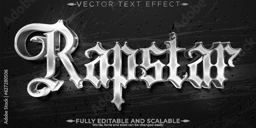 Rapstar urban text effect, editable street and building text style