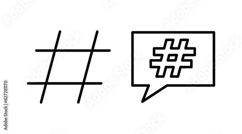 Hashtag icon vector. hashtag simbols