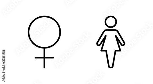 Female icon vector. toilet icon. restroom sign. gender