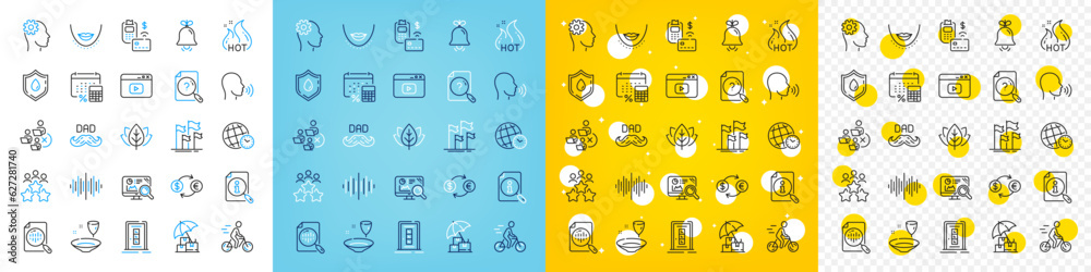 Vector icons set of Human sing, Annual tax and Seo analytics line icons pack for web with Hot sale, Search, Organic tested outline icon. Engineering, Currency exchange, Video content pictogram. Vector Vector icons set of Human sing, Annual tax and Seo analytics line icons pack for web with Hot sale, Search, Organic tested outline icon. Engineering, Currency exchange, Video content pictogram. Vector