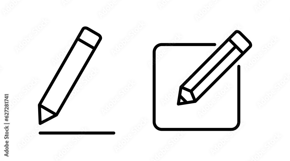Edit icon vector. edit document sign and symbol. pencil Edit icon vector. edit document sign and symbol. pencil