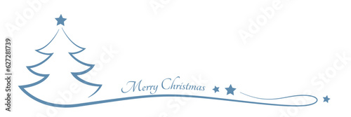 merry christmas tree with stars abstract swing isolated vector illustration EPS10