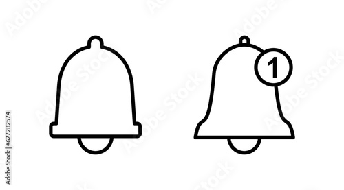 Bell Icon vector in trendy flat style isolated. Notification symbol web site design