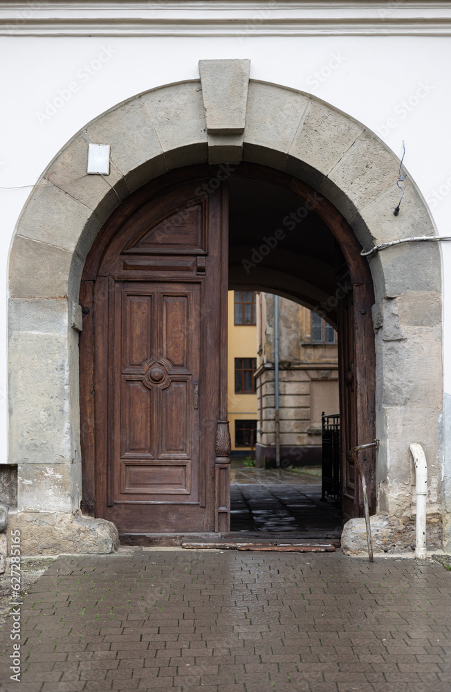 Old door in the town