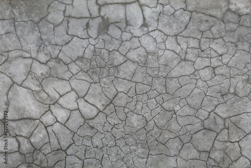 Texture of concrete wall exposed direct sunlight and weather, create line pattern