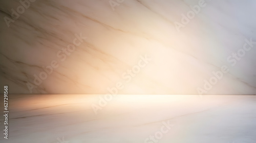 Clean beige color background with spot light staging