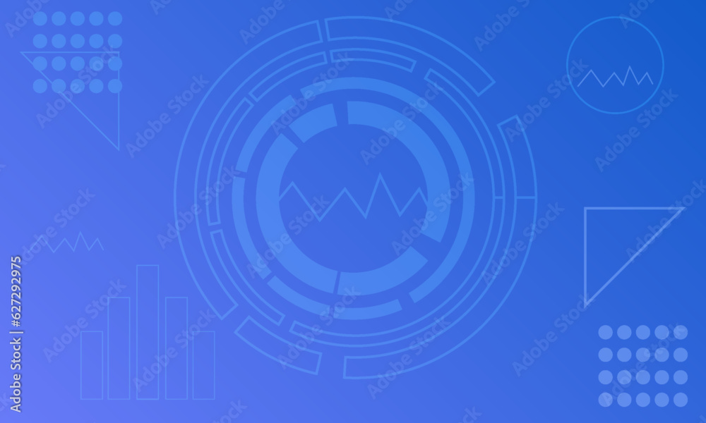 Fototapeta premium abstract blue background with modern corporate technology concept presentation or banner design , web, page, greeting, card, background. Vector illustration with line stripes texture elements