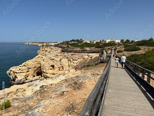 Caves and Cliffs in Carvoeiro Algarve Coast Portugal