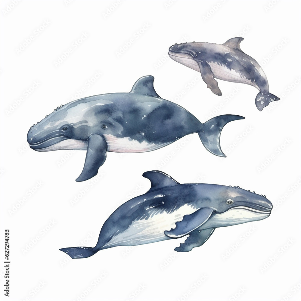Fototapeta premium dolphin isolated on white