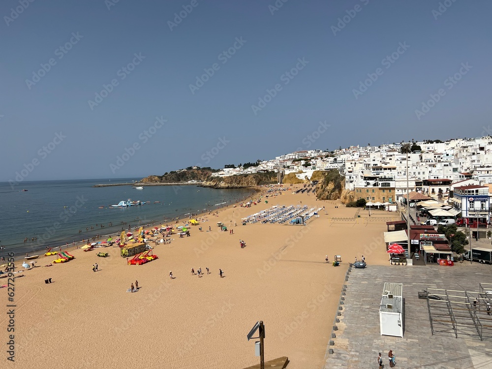 Historical town and beaches of Albufeira Portugal