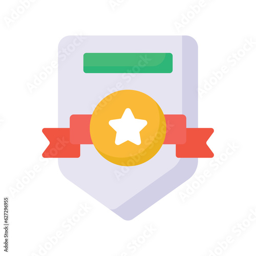 Check this creatively designed vector of certificate in trendy style, premium icon
