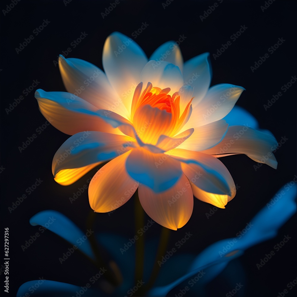 lotus flower in the dark lotus flower in the dark