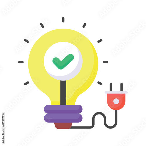 Innovation light bulb vector design isolated on white background