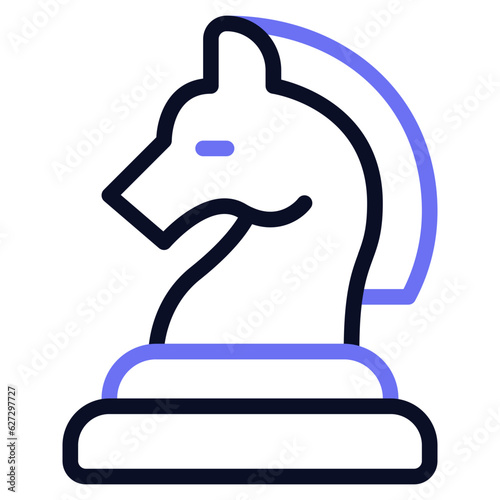 Chess Piece Icon Illustration