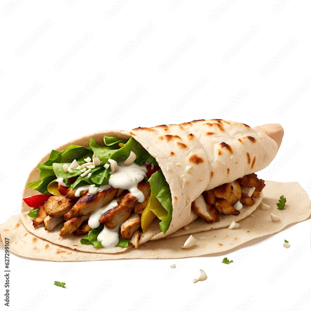 chicken wrap sandwich with salad chicken wrap sandwich with salad