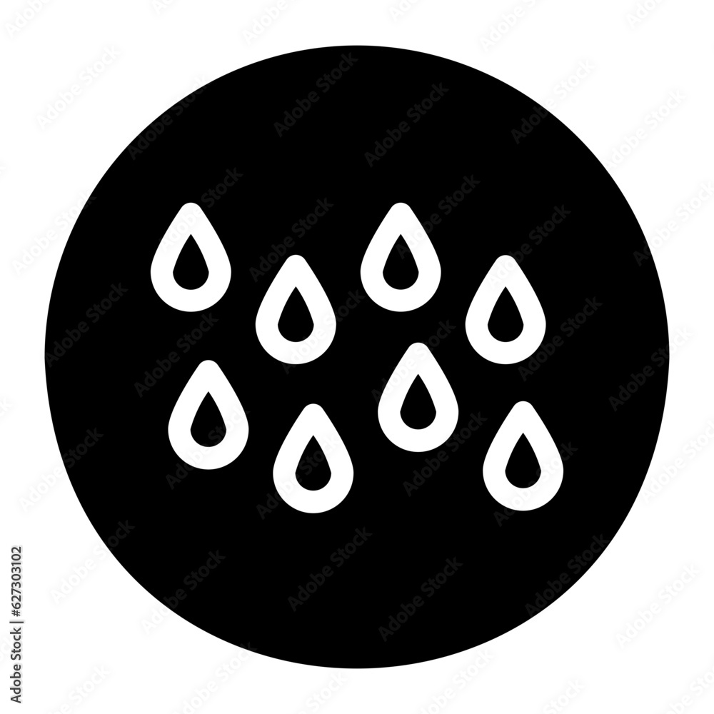 Fototapeta premium drop glyph icon