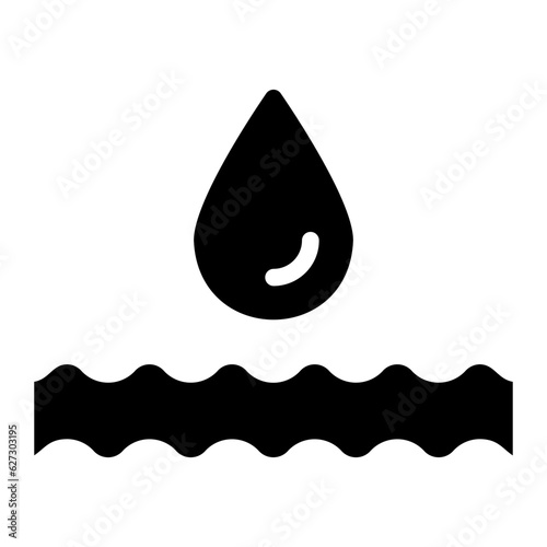 waves glyph icon