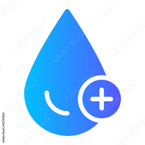 raindrop gradient icon