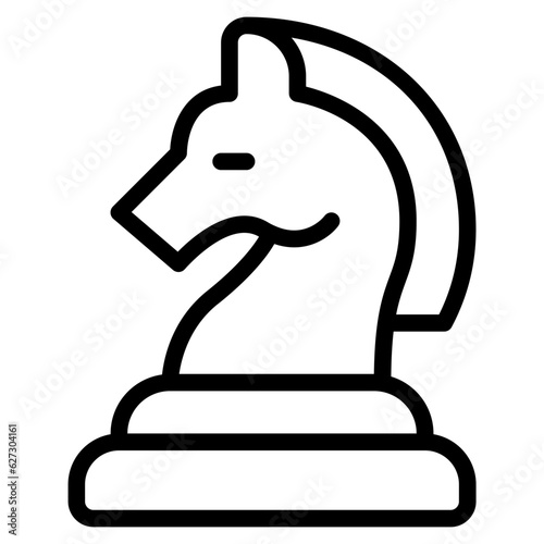Chess Piece Icon Illustration
