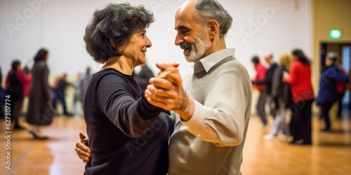 Active seniors, retired people engaged in activities - Generative AI