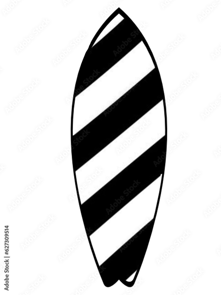 surf board on the beach with black and white lines surf board on the beach with black and white lines