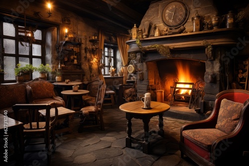 Cozy Traditional Inn, Generative AI © Shooting Star Std