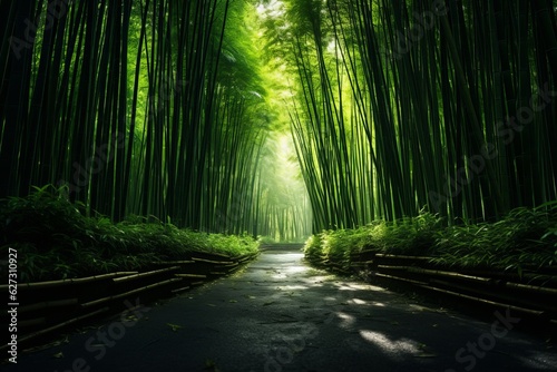 Mezmerizing Bamboo Forest  Generative AI
