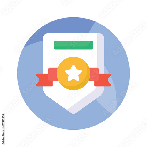 Check this creatively designed vector of certificate in trendy style, premium icon