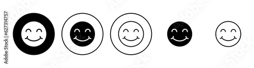 smile icon set. smile emoticon icon. feedback