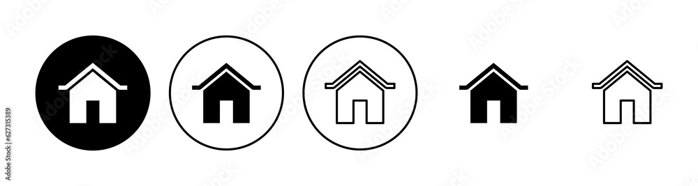 House icon set. Home icon vector House icon set. Home icon vector