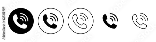 Call icon set. telephone icon vector. phone icon vector. contact us