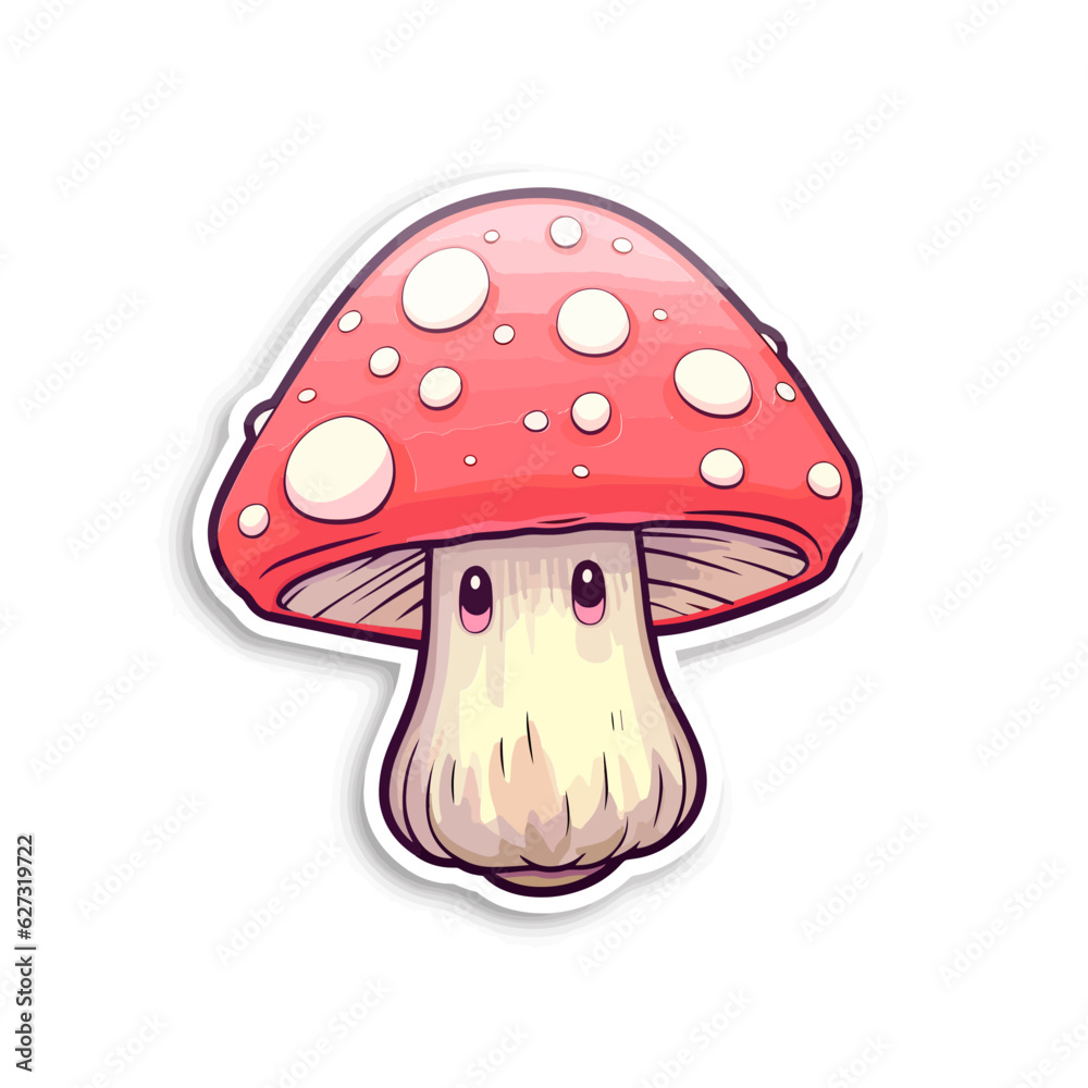 Kawaii Mushroom, cute, svg, sticker, nature, anime, toadstool Kawaii Mushroom, cute, svg, sticker, nature, anime, toadstool