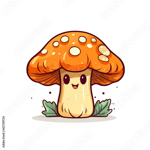  Kawaii Mushroom, cute, svg, sticker, nature, anime, toadstool