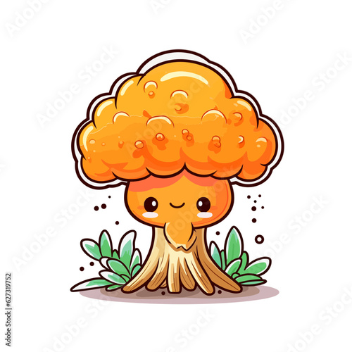 Kawaii Mushroom, cute, svg, sticker, nature, anime, toadstool