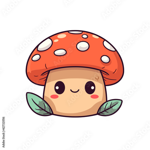  Kawaii Mushroom, cute, svg, sticker, nature, anime, toadstool