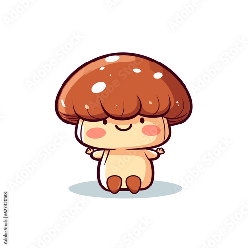  Kawaii Mushroom, cute, svg, sticker, nature, anime, toadstool
