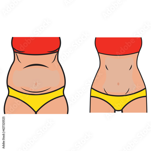 Female body, slimming icon vector illustration symbol