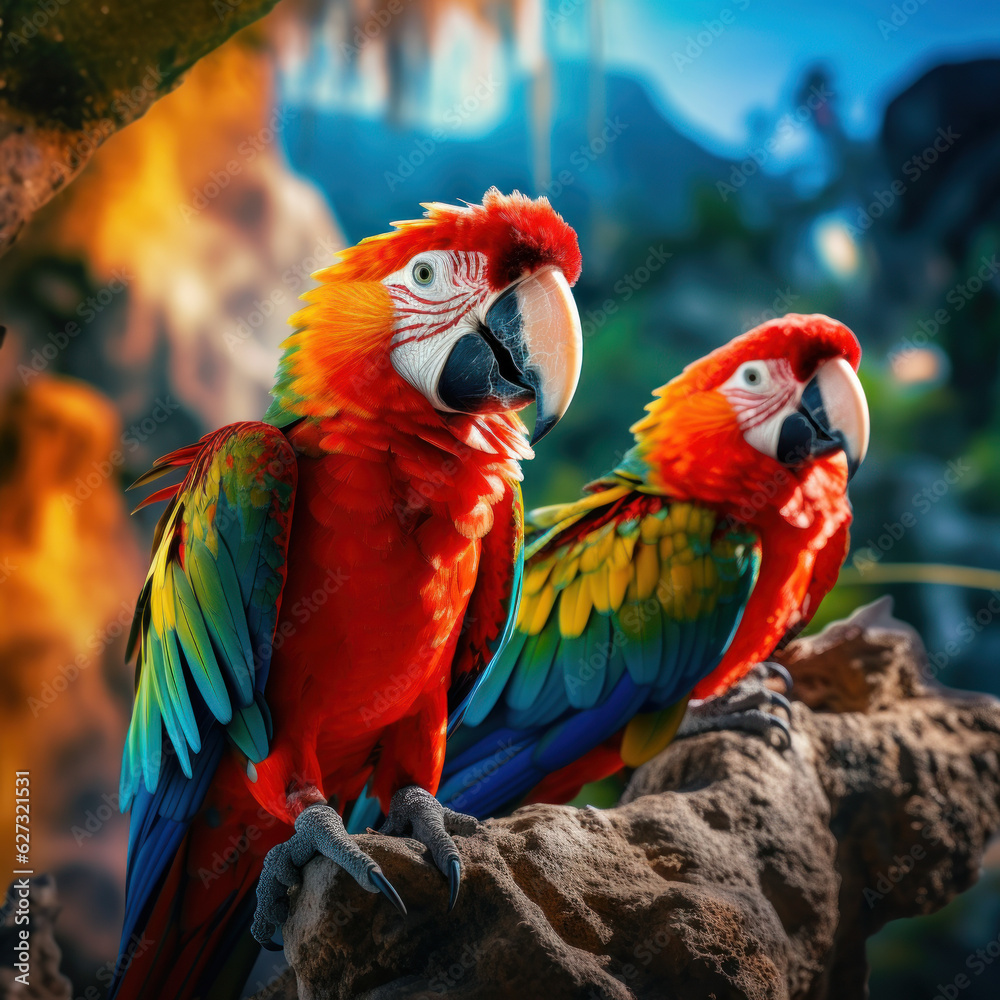 Parrot, Wildlife Photography, Generative AI Parrot, Wildlife Photography, Generative AI