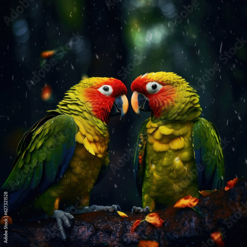 Parrot, Wildlife Photography, Generative AI © Vig