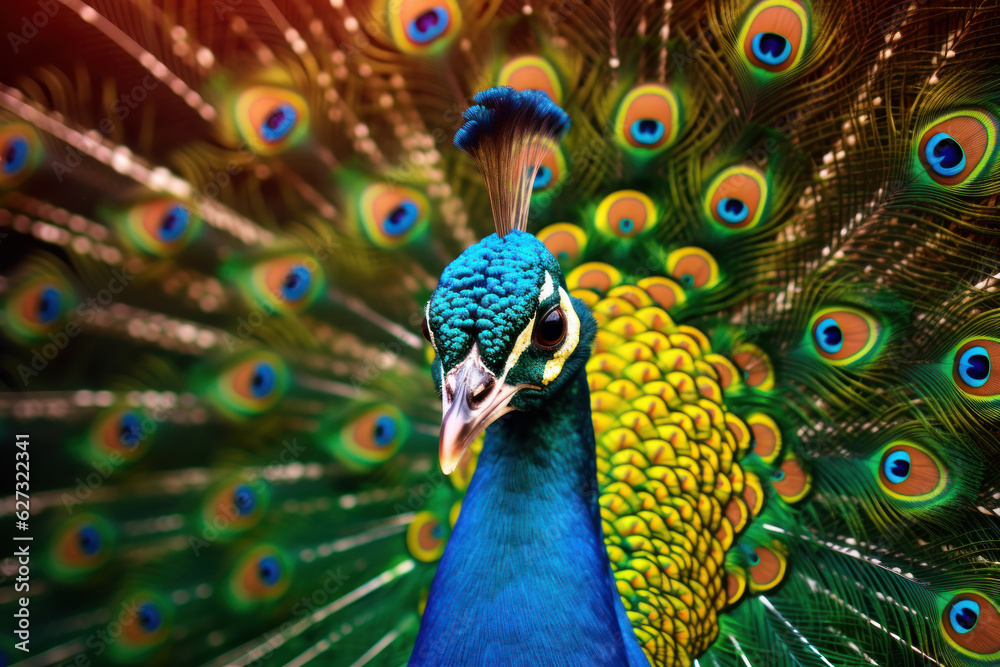 Peacock, Wildlife Photography, Generative AI Peacock, Wildlife Photography, Generative AI