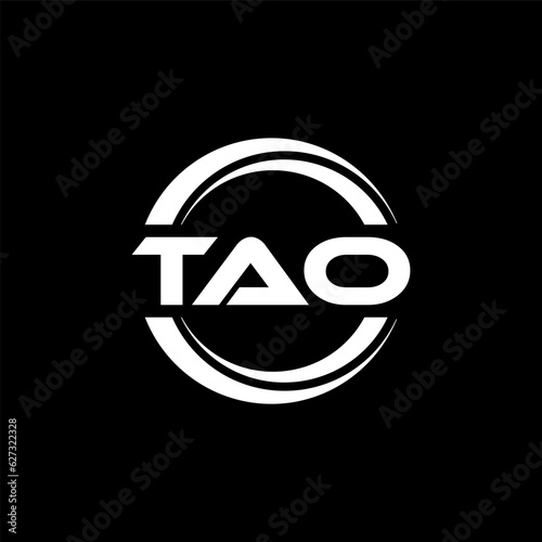TAO Logo Design, Inspiration for a Unique Identity. Modern Elegance and Creative Design. Watermark Your Success with the Striking this Logo.
