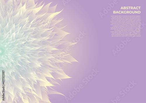 purple gradient background with flower vector