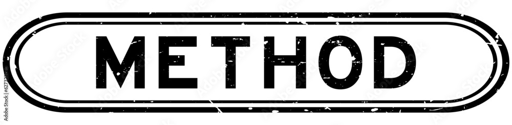 Grunge black method word rubber seal stamp on white background Grunge black method word rubber seal stamp on white background