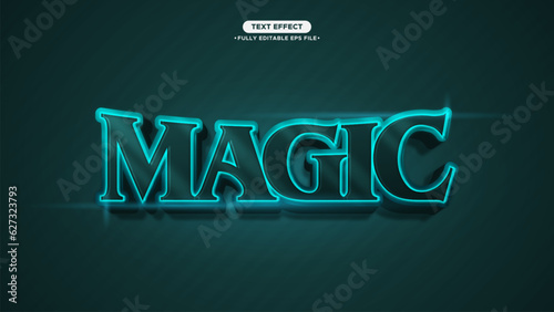 Dark and Magic 3D Typography Text Effect