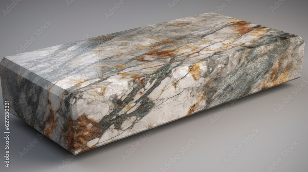 Marble countertop isolated on gray background. Marble countertop isolated on gray background.