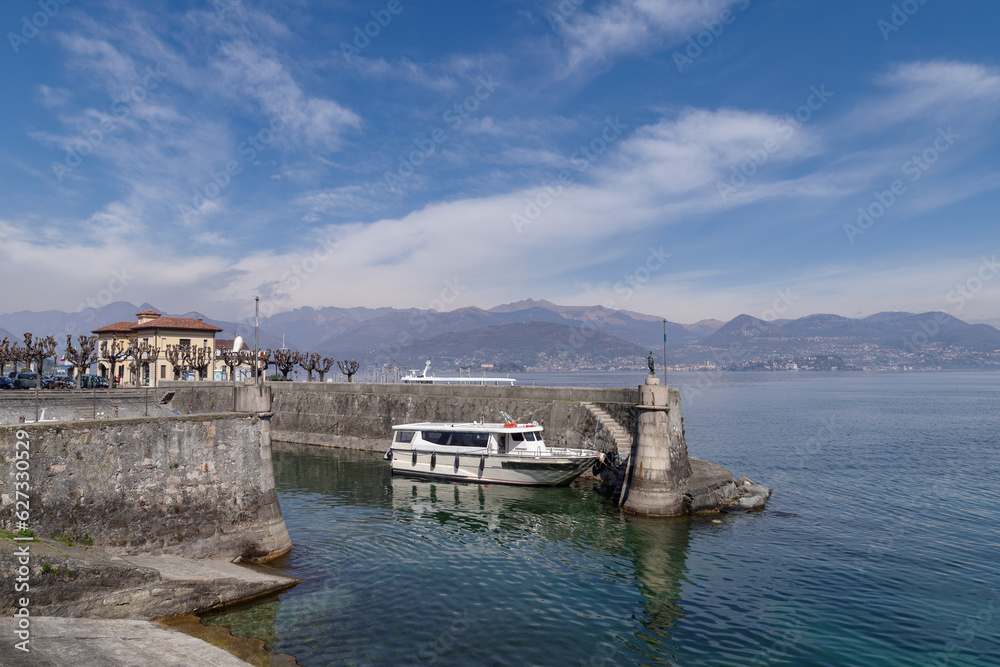 Harbour at Stresa on Lago Maggiore, Italy