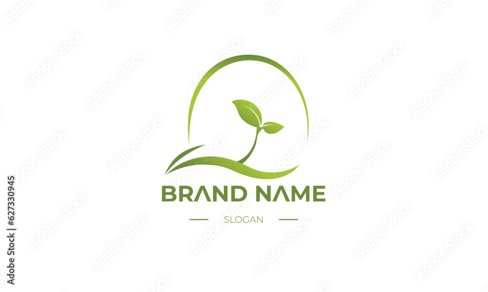 Unique logo design template for farm