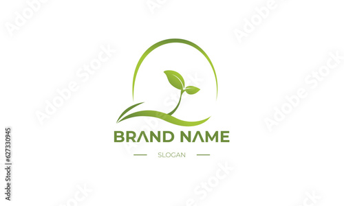 Unique logo design template for farm