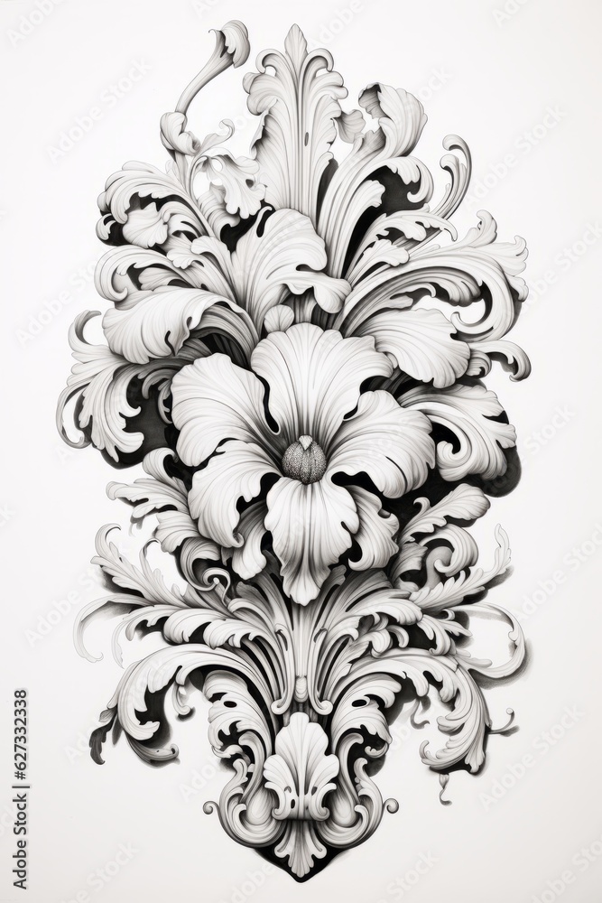 filigrana floral design